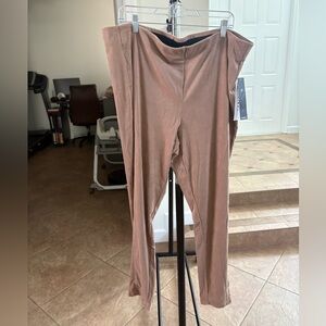 Tribal Mocha Pull-On Pants XXL NWT Stretch Slim Leg High Rise